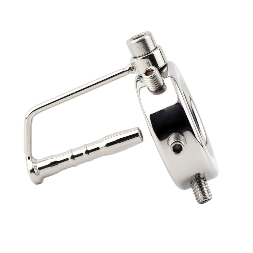 Experience ultimate control and style with our spiked cage. Crafted from premium leather, this device features a secure pouch and a sleek bikini design to minimize bulge. The urethral dick plug adds intensified sensations, making it the perfect blend of fashion and function.