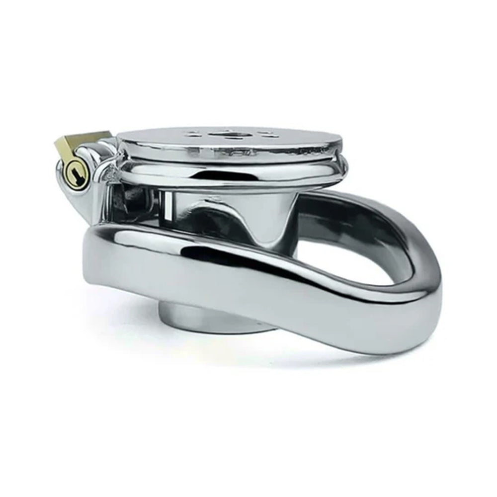 Unlock prolonged control with our steel device, featuring an inverted design and urethral penis plug. Secure fit enhances sessions, increasing Alcatraz-like restraint without discomfort.