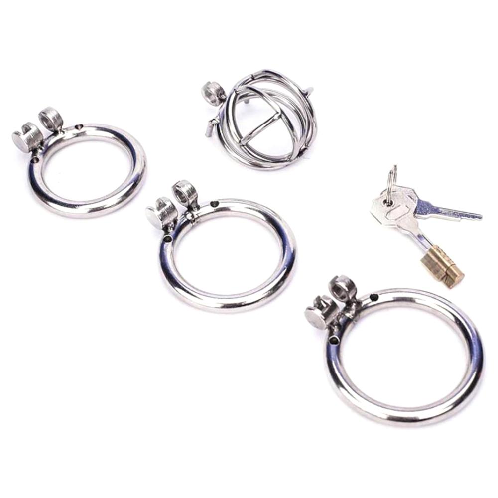 Elevate your chastity play with the unique, minimalist Cock cage Of Shame, offering secure detainment for even the smallest cock. Enjoy electroshock fun and shame-defying submission with its open design.