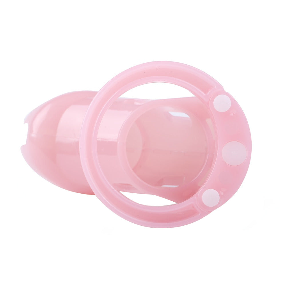 Embrace your femininity with our vibrant pink cock cage for sissies. Benefit from online keyholding by connecting with a keyholder who adds excitement to your dating life. This cock cage sissies adore enhances control and brings newfound pleasure.