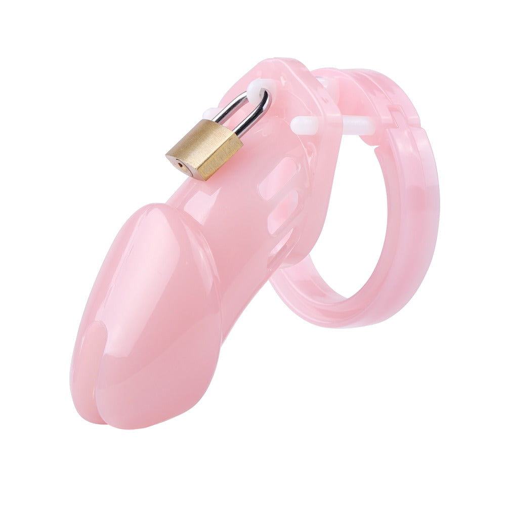 Enhance your sissy persona with this vibrant pink. Perfect for beginners or seasoned practitioners, its design ensures comfort while allowing easy shower practice. Embrace submission with a gold-standard keyholder accessory for the body cock.