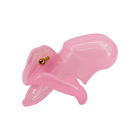Embark on new fantasies with the Pink Holy Trainer V3 sissy a tube penis enclosure offering a snug fit with five rings. The harness design ensures comfort, while the inflatable vibrating feature enhances your image.