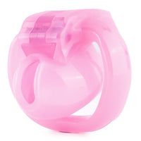 Unlock new dimensions of control and sissiness with our pink resin cage! This comfortable, safe device comes with a secure key necklace and a timed lock feature with a built-in timer, ensuring you're locked in for the perfect duration. Level up your look and experience with the key to ultimate restraint.