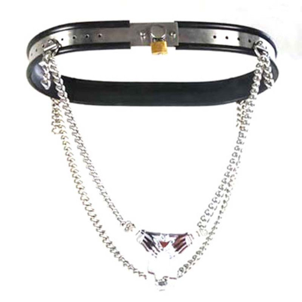 Why let your partner have all the fun? With this male chastity flat, you're losing control while they become the bosses of your waist. File this under: stylish male chastity belt.