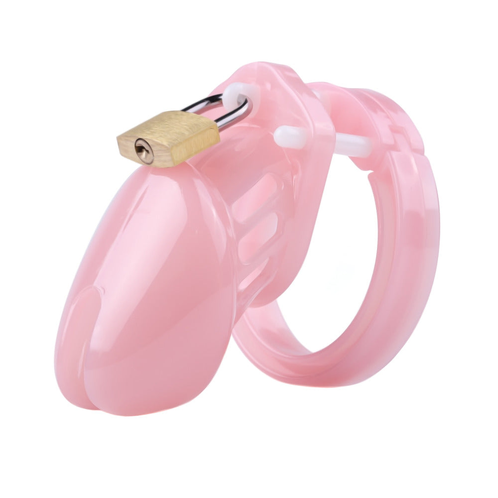 Embrace your playful side with this vibrant pink sissy cage! Featuring a vibrating inflatable tail, you'll feel as adorable as a puppy or a pig. Control your urges with comfort and style as the inflatable design ensures a perfect fit. Unleash your inner sissy and let the vibrating tail wag with delight!