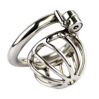 Experience unique control with our steel cock cage, crafted from stainless steel for the discerning male. The screw lock mechanism works seamlessly, turning challenges into pleasure. Discover chastity products redefined.