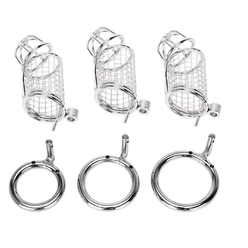 The Chicken cage combines robust stainless steel with cutting-edge tech: control locks via app, Bluetooth, or WiFi, enabling secure timed release. Elevate your chastity journey effortlessly!