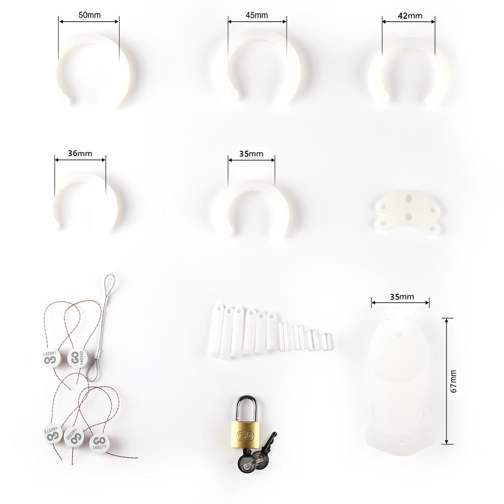 Chastity quotes highlight the stages of an enforced BDSM journey. This penis kit body ensures comfort for constant wear, preserving chastity while embracing a slut male persona.