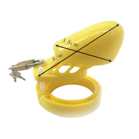 Introducing the Yellow Bellied Sissy cage a sleek, molded device crafted from high-quality resin that fits snugly to your body. Its innovative parts ensure comfort and security, and it won't set off detectors.