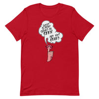 Embrace your submissive side with this bold tee perfect for sitting obediently at your Mistress's feet. With sealed lips, await her kiss as the dripping design speaks volumes, resting humbly on her lap.