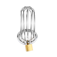 Introducing our steel male chastity belt designed for full control and comfort. Wearers can't achieve full erections due to its curved design, ensuring complete chastity. Our belts provide security and peace of mind for all users.