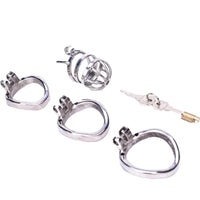 Indulge in ultimate control with our curved dick cage sound. This male chastity device features adjustable rings and a catheter male insert for heightened sensations. The cuff securely slips on, keeping your ball snug and ensuring no unwanted slips. Experience comfort and restraint like never before.