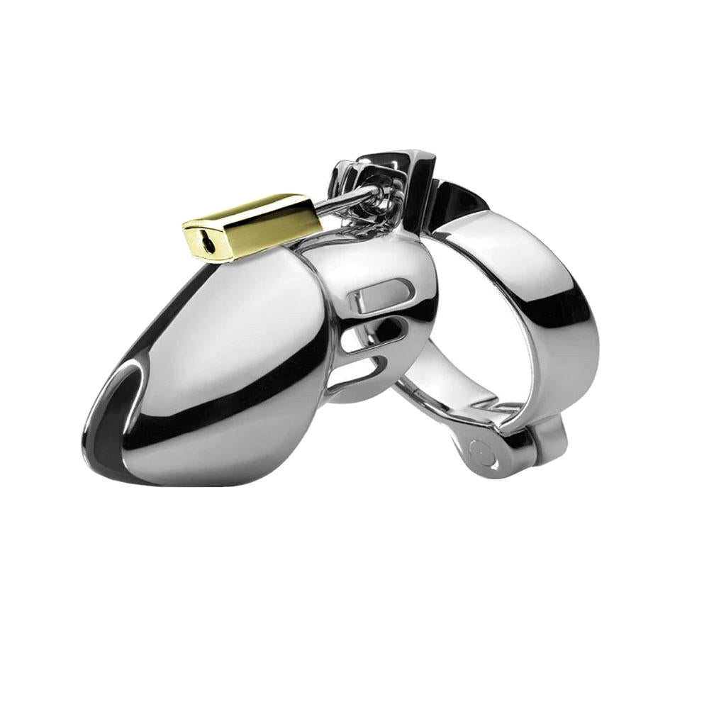 Embrace submission with the metal cock kit, offering denial and control. As you kiss and lick her pussy, the cage denies orgasm, intensifying desire and restraint.
