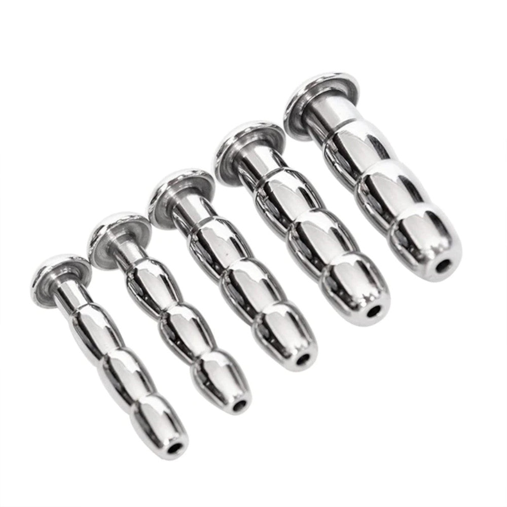 Discover unparalleled sensation with our stainless steel chastity cage. The ribbed texture enhances every inner inch, from narrow opening to wide stretch, offering intense and satisfying play.