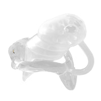 Introducing the Maximum Security Prison Silicone cage Small your hubby's dream accessory. No kidding, this device keeps your buddy securely in check. Whether sitting at home or on the go, experience ultimate control and comfort with this discreet chastity solution.