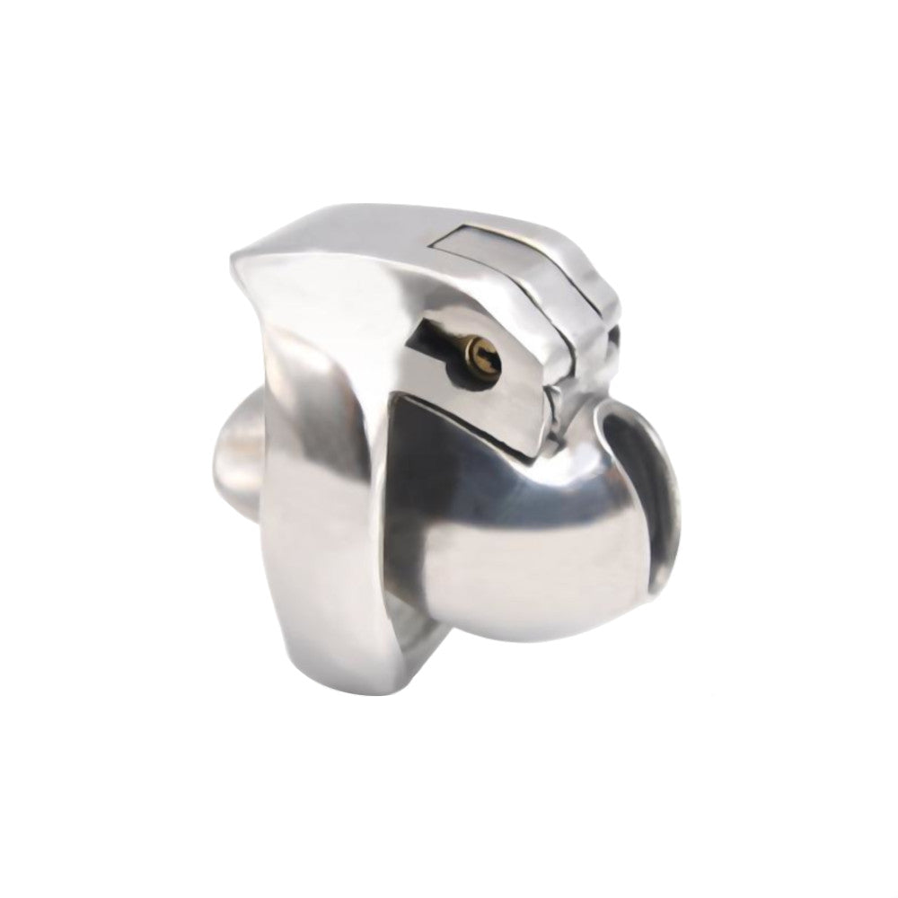 Discover the unbreakable allure of our metal cage with a smooth nub design. Crafted from surgical stainless steel, it offers a fancy, secure fit, enhancing your play without discomfort.