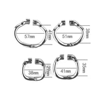 Secure your desires discreetly under a mini skirt or floral tights with our flat chastity cage. Versatile ring sizes offer comfort, while sturdy reverse metal ensures long-lasting wear.