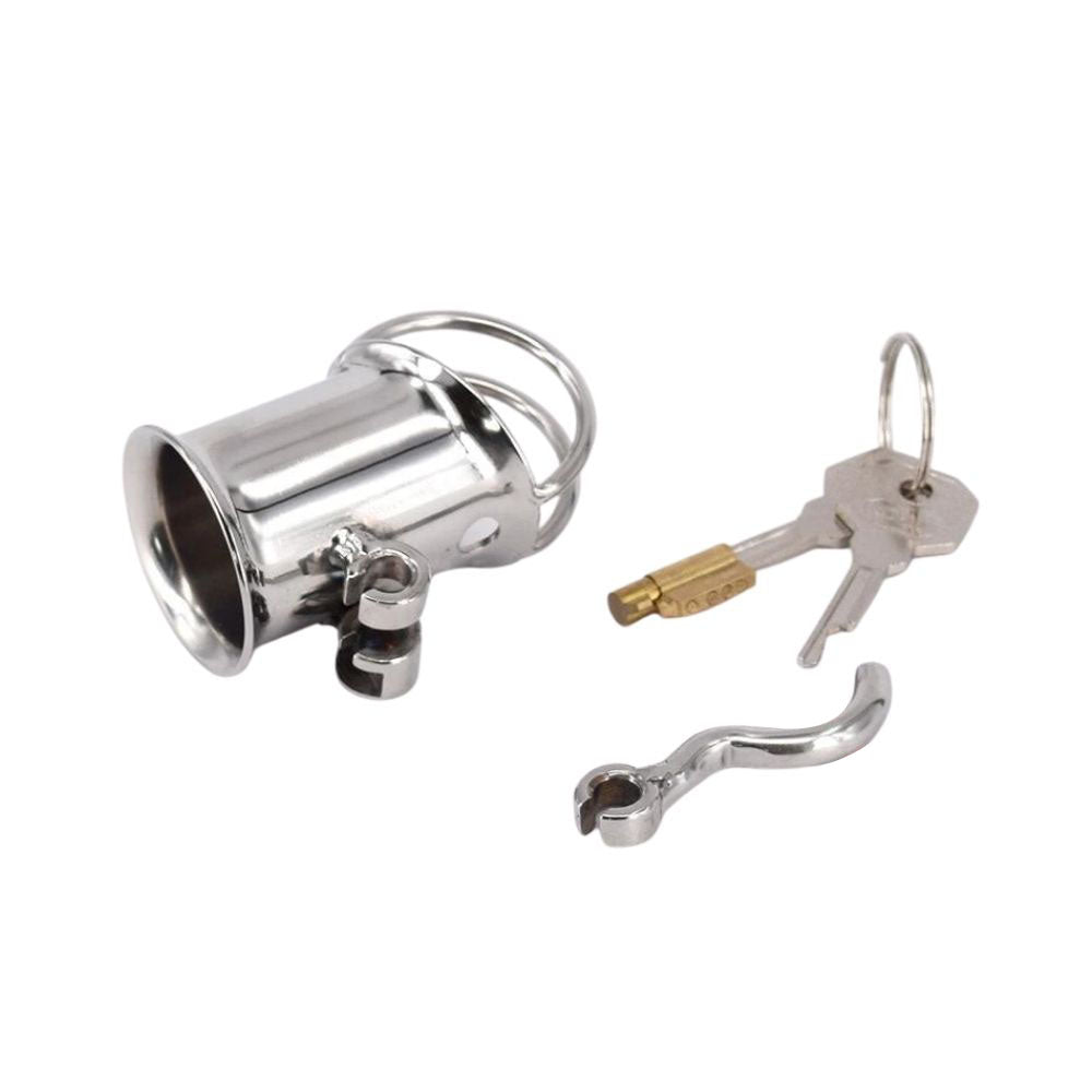 female chastity piercing Prince Albert Piercing Cage – Lock The Cock Australia