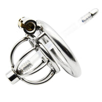 Stainless steel design ensures your desires are securely held while the urethral tube offers a thrilling filling sensation. Enjoy seamless control with a reliable screw mechanism, keeping everything in place. With customizable rings that fit snugly, you'll be swollen with anticipation for your keyholder's control, enhancing the intimate dynamics. Experience the exhilarating sliding sensation only this combo can provide.