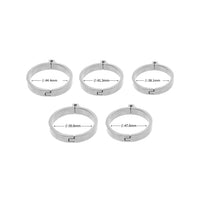Discover the perfect inch-by-inch fit with our welded silver rings, offering customizable measurements for comfort and security. Their versatile, inner design suits both short and long-term wear.