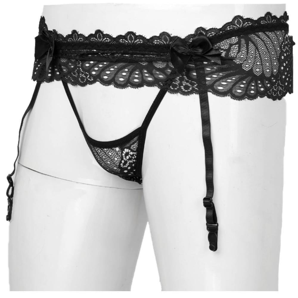 Embrace your sissy side with this lacy bikini, offering a free spirit with precise measurements for a snug fit. Experience comfort with welded seams and enjoy included shipping!