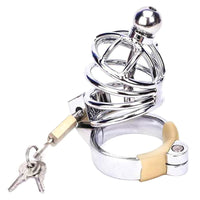 Secure your desires with the stainless steel cage! Upgrade your play with a lightweight, durable design that eliminates problems of accidental removal. Feel every move without blackout moments, thanks to its open structure and urethral sound.