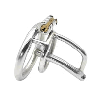 With the Plug cage, keep his big cock locked away and under control. From head to foot, every kiss and lick will drive him wild, longing for your lips and the passion of your kissing.