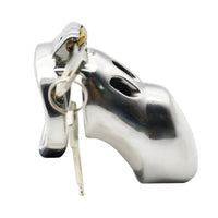 The Little Finger cock cage ties you to your desires, aroused and begging for a mere handjob. The heavy stainless steel ensures you miss any chance of freedom, reinforcing submissive control.