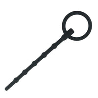 Discover ultimate urethral chastity pleasure in bed, sliding and slipping confidently with our flexible silicone tool. Its pull ring ensures safe retrieval, enhancing your exploring journey.