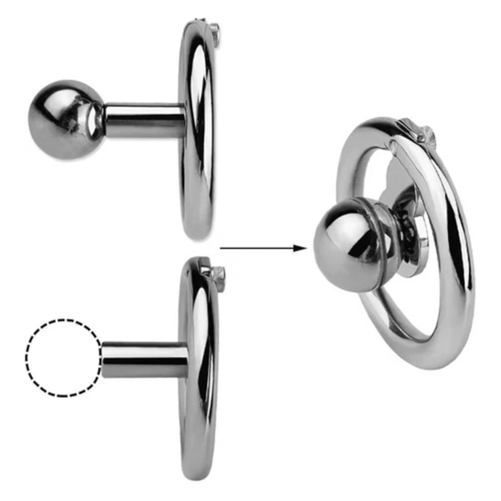 Experience a new dimension in your chastity lifestyle with our custom inverted device. This stainless steel belt transforms your cock into a hidden metal cock inverted within you. Adjustable dimensions ensure a perfect fit for ultimate comfort and control.