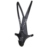 Discover the ultimate in control and comfort with our Leather Stud Chastity Belt. Built to prevent pain, it features a divider for perfect fit, keeping everything securely trapped. This ball-supporting accessory is a must-have that will leave you busting with confidence.