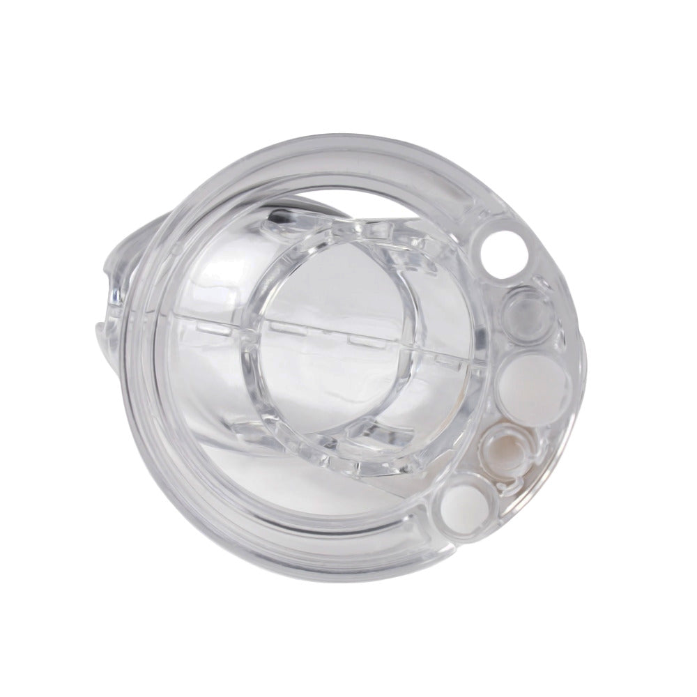 Introduce strict discipline with our 'Look But Don't Touch' transparent chastity cage. Ensure your boyfriend won't miss your commands, enhancing his acts of service. Perfect for couples valuing control and commitment.
