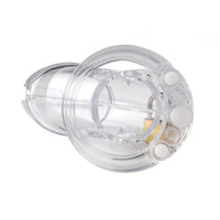 Strengthen your bond with your boyfriend using the Look But Don't Touch chastity cage. Designed for Dominas and Doms, this device ensures his devoted service and serves to enhance intimacy and trust in your relationship.