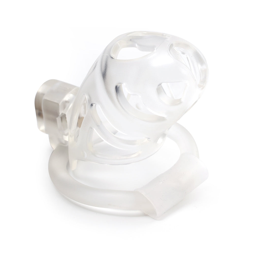 Experience a deep, strong connection with your desires using our silicone Sevanda Ergo device. This see-through kit enhances healthy control and is perfect for sissy play.