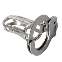 Elevate your BDSM adventures with our adjustable metal cock cage a literal prison for your penis. Designed to tease and torture your penis, this device keeps your member swollen with anticipation. The handcuff-shaped ring adds a thrilling touch, allowing for playful slaps that bring a blush to your face and spice up your ass-busting escapades.