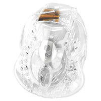 Get ready to enjoy the Sissy Wrangler Resin cage long, a modern tool for big male fun! Offers breathable comfort, extended use without injury, perfect for keeping things locked down.