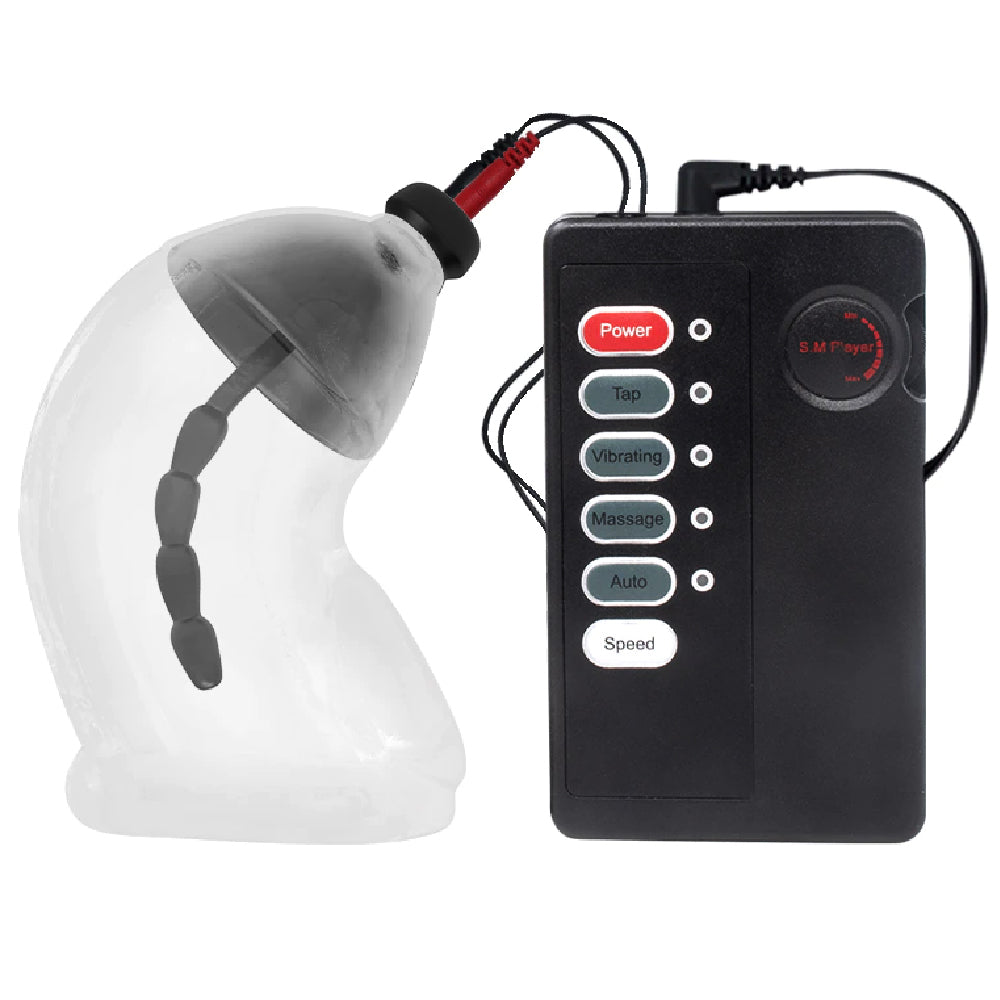 Indulge in electrifying sensations with this cream-soft, stretchy sheath. The estim electric penile device enhances pleasure, offering comfort and control for unforgettable experiences.