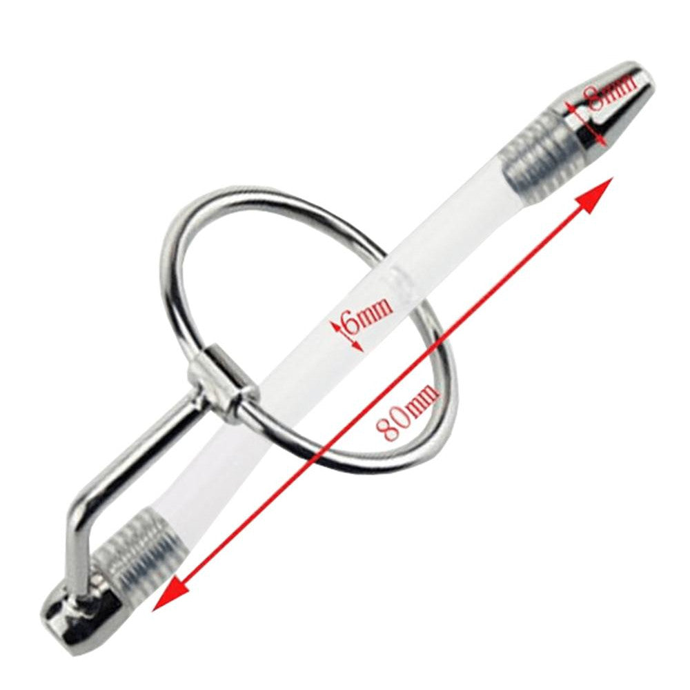 Discover enhanced pleasure with this steel chastity cage featuring a flexible silicone shaft and welded stainless tip. The glans ring fits perfectly, offering full-length comfort and precise measurements. Ideal for prolonged wear.