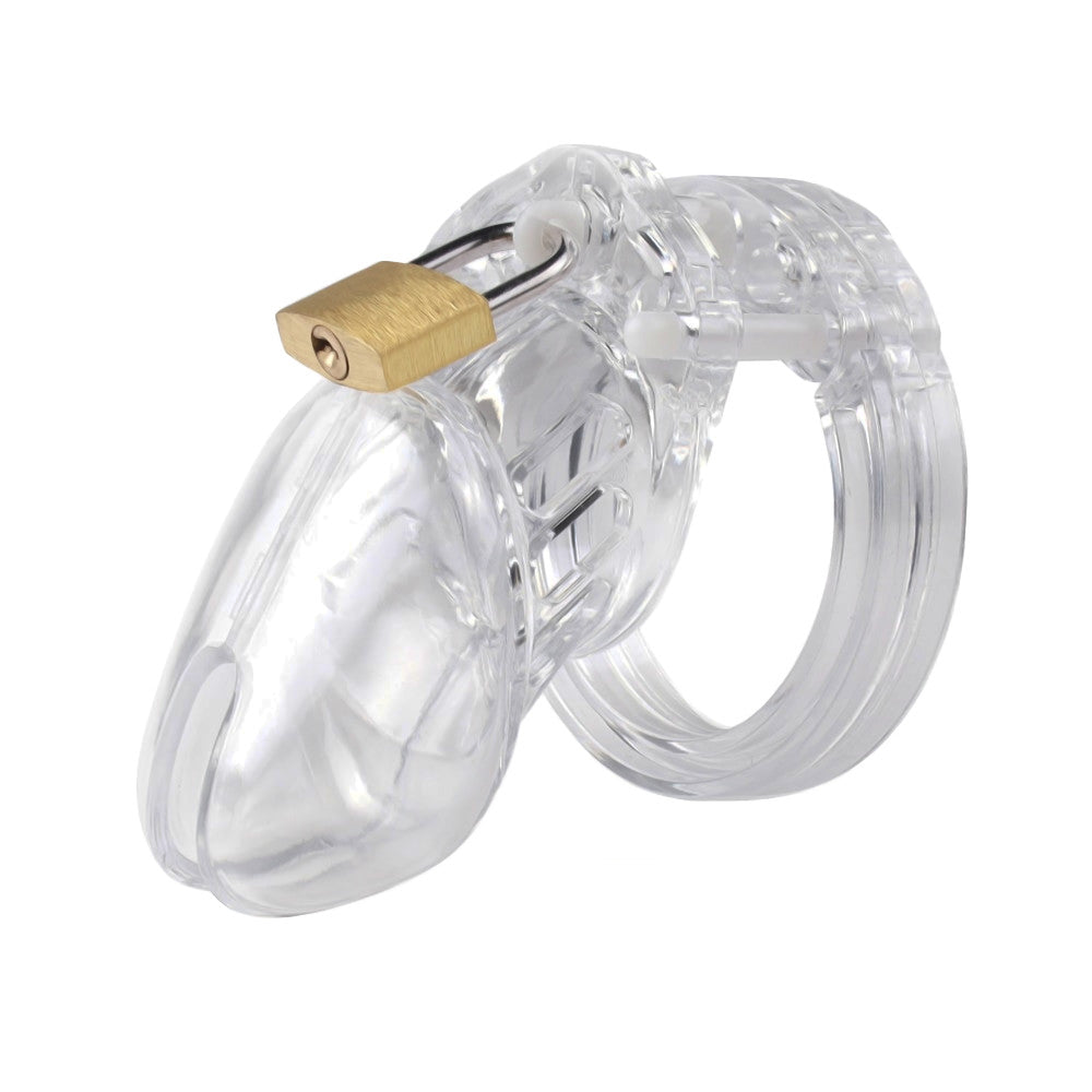 Embrace your masculine side while surrendering control with our transparent chastity cage. Ideal for the macho sub craving power exchange, it gives doms the ultimate tool to assert dominance.