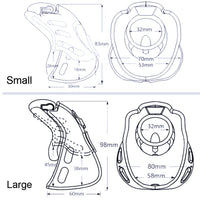 The Sissy Wrangler Resin flat cage offers restrained comfort with a discreet fit, aided by string-like ring measurements. Its duct-style design ensures breathability, perfect for controlling urges.