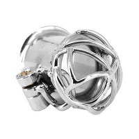 Dive into the art of submission with this steel dick cage, offering a close and secure fit. Perfect for group dynamics, it allows you to engage with colleagues, placing control in the keyholder's hands.