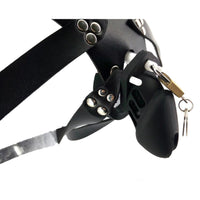 Experience the ultimate control and comfort with our innovative chastity belt. Designed for wearers seeking a secure fit, the adjustable belts accommodate any size, ensuring a sleek look that's embraced by the community. Featuring a trap cock system and a urethral dick insert, this device offers unparalleled security and peace of mind for those on their chastity journey.
