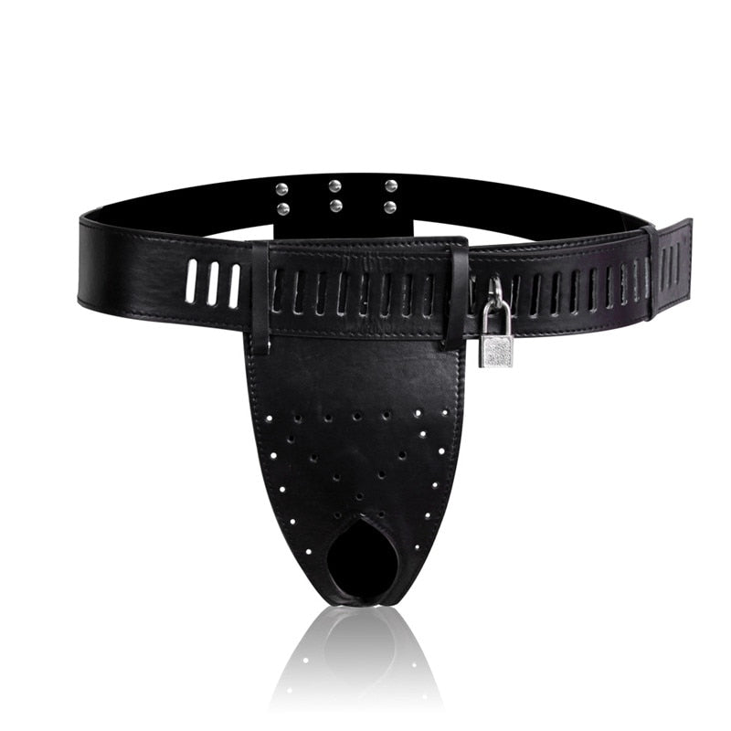 Elevate your BDSM sessions with our female chastity belt, seamlessly blending tease and control. Adjustable vegan leather fits most, ensuring comfort as your Dominant decides your fate across distances.