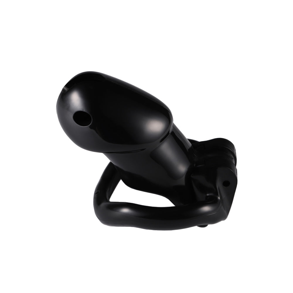 Night after night, the flat penis cage embraces your desires, as brutal waking moments remind you of your commitment. A wedding to submission, offering control over erections.