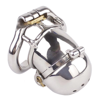 Experience heightened sensations with our stainless steel cock cage. This spiky, double-sided device takes you through stages of orgasm control, keeping your cock securely restricted for ultimate pleasure.