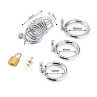 Experience ultimate control and comfort with our lightweight spiral steel chastity cage. Its restrictive design solves the problems of bulky devices, fitting discreetly under clothes for seamless day-to-day wear.