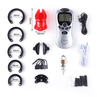 Long, large male anatomy feels securelyd and plugged using the Tazer, teasing with electrifying shocks. Adjustable rings and inflatable options ensure snug fit and comfort.