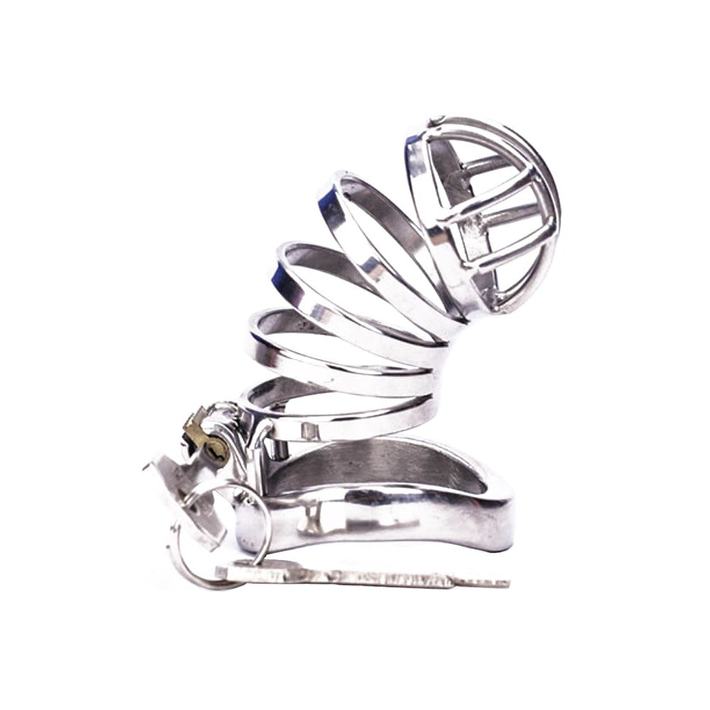Experience increased control with our smart steel dick cage. This Chastity belt is an example of ergonomic design in stainless steel, delaying pleasure while ensuring comfort. Don't let desire be your enemy embrace self-discipline and increase your self-mastery today.