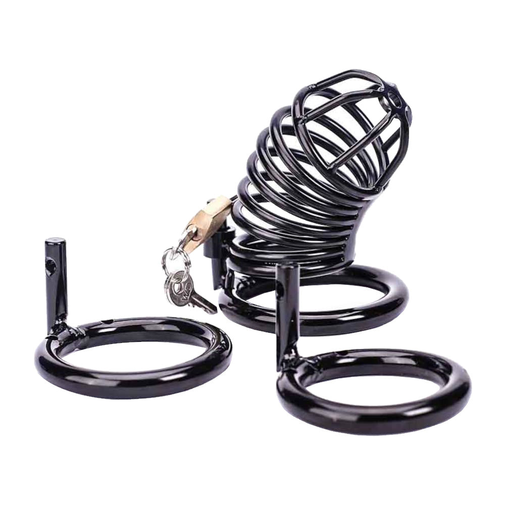 Don't let urges get the better half of you! Our chastity device steel is designed to never fail. With three adjustable base rings minus discomfort you'll find the perfect fit. It's the number one choice for ultimate control.