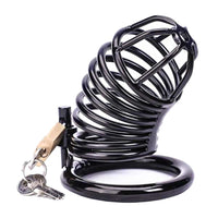 Tame your madly growing desires with this stainless steel chastity device. Made of durable metal, it's perfect for satisfying your lover while keeping things hygienic. Ideal for exploring dirty and humiliating fantasies.